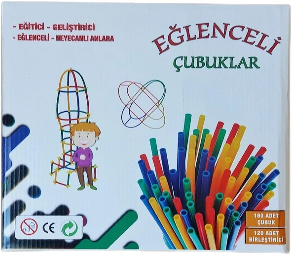 Eğlenceli Bambu Çubuklar 300 Parça