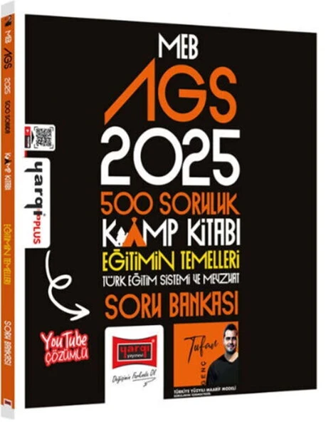 Yargı Yayınları 2025 MEB AGS 500 Soruluk Kamp Kitabı Eğitimin Temelleri Soru Bankası