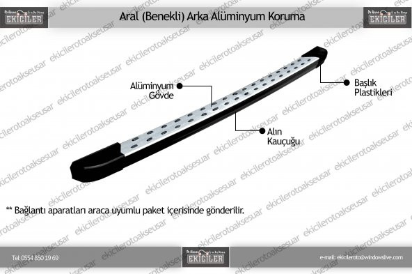 EKİCİLER CONNECT (ARAL) BENEKLİ ARKA KORUMA ürün görseli 1