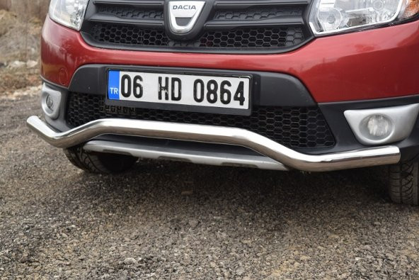 EKİCİLER DACİA SANDERO BIYIK TEKLİ ÖN KROM KORUMA ürün görseli 1