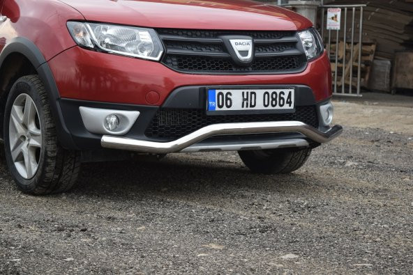 EKİCİLER DACİA SANDERO BIYIK TEKLİ ÖN KROM KORUMA - Resim 2