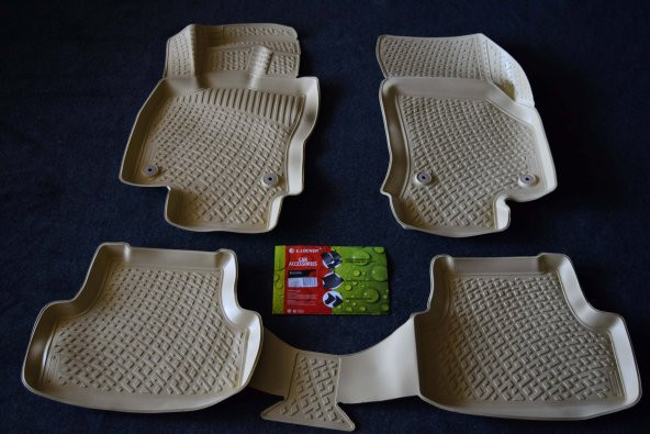 EKİCİLER VOLKSWAGEN GOLF VII LLOCKER 3D HAVUZLU PASPAS BEJ ürün görseli 1