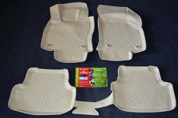 EKİCİLER AUDİ A3 (8V) SD (2013+) LLOCKER 3D HAVUZLU BEJ PASPAS ürün görseli 1