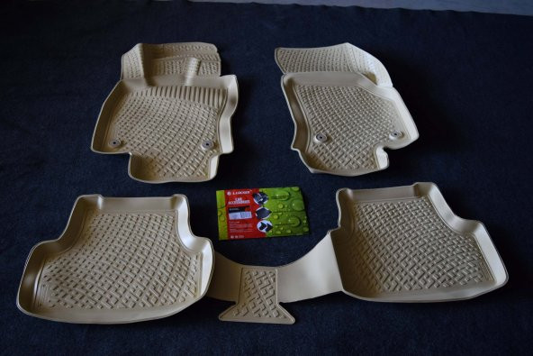 EKİCİLER VOLKSWAGEN GOLF VII LLOCKER 3D HAVUZLU PASPAS BEJ - Resim 2