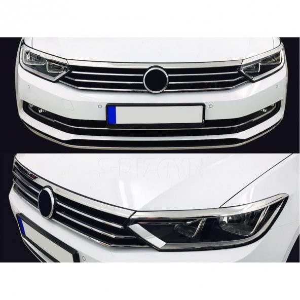 EKİCİLER PASSAT B8 (2015+) KROM FAR KAŞI + KAPUT ÜSTÜ ÇITASI - 5