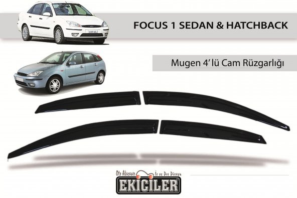 EKİCİLER FOCUS 1 SEDAN&HATCHBACK MUGEN 4LÜ CAM RÜZGARLIĞI