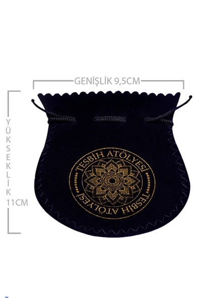 Sertifikalı Doğal Obsidyen Taşı Doğal Taş Pandül Kolye Doğal Siyah Renk 45 cm - Resim 4