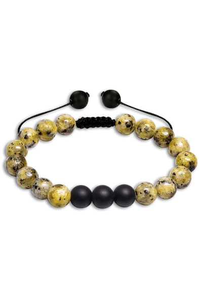 Sarı Varisit Taşı Doğal Taş Bileklik - Resim 2