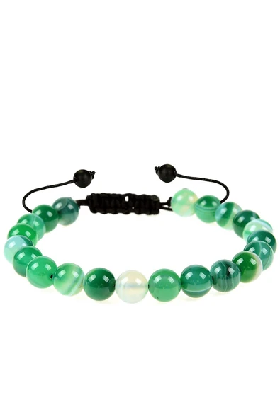 Sertifikalı Doğal Yeşil Akik Taşı Doğal Taş Bileklik Renkli ürün görseli