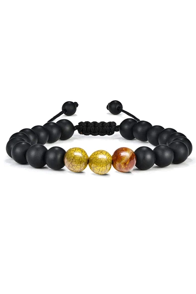 Sertifikalı Doğal Ejderha Yeşil Akiği - Akik Doğal Taş Bileklik Seti - Resim 5