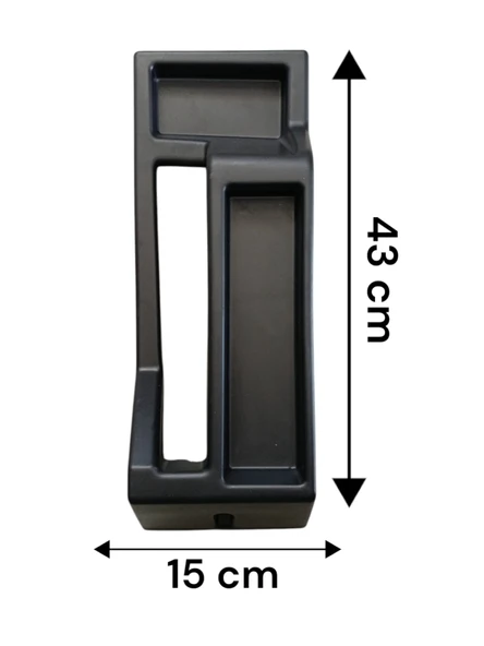 Tofaş Araca Özel Koltuk Arası Konsol Siyah - 4