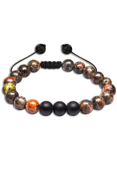 Sertifikalı Doğal Hint Akik Oniks Taşı Doğal Taş Bileklik Seti - Resim 5