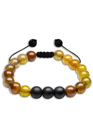 Sertifikalı Doğal Ejderha Yeşil Akiği - Akik Doğal Taş Bileklik Seti - Resim 4