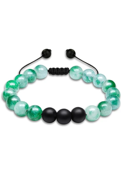 Sertifikalı Gerçek Mavi Akik Taşı Çift Doğal Taş Bileklik Seti Doğal Mavi Renk - Resim 5