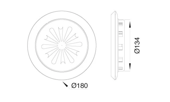 ELTOS UFO AYARLI DOĞALGAZ CAM MENFEZİ BEYAZ - 2