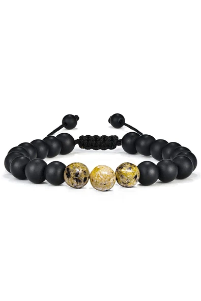 Sarı Varisit Taşı Doğal Taş Bileklik - Resim 5