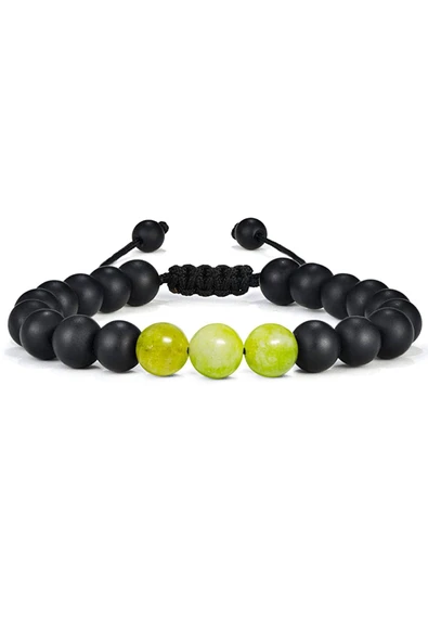 Yeşim Taşı Makrome Biileklik Seti - Resim 4