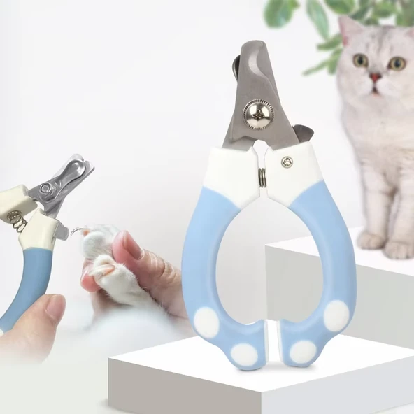 Renkli Kedi Köpek Evcil Hayvan Tırnak Makası ve Törpü Seti - 4
