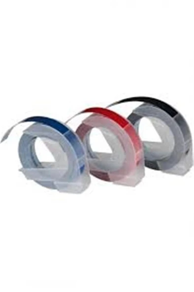 DYMO S0847750 Kabartma Şerit, 9 mmx3 mt  3 lü Bls K-S-M