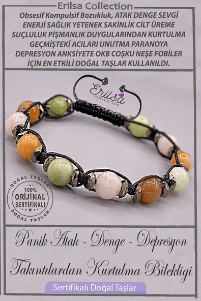 Sertifikalı Gerçek AAA+ Takıntılardan Kurtalma Bilekliği - Panik Atak Denge Sevgi Enerji Depresyon ürün görseli
