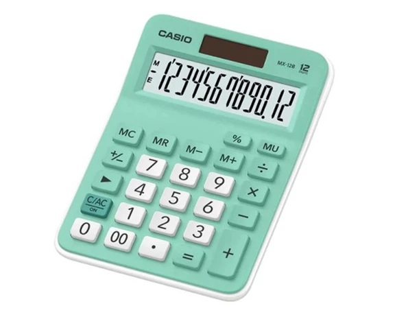 Casio MX-12B-GN Açık Yeşil 12 Hane Masa Üstü Hesap Makinesi ürün görseli