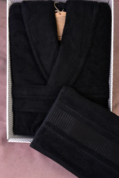 Colourist Bornoz Seti Siyah S/M ürün görseli