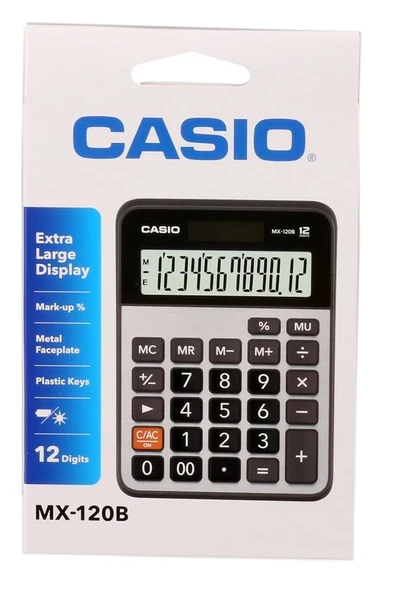 Casio MX-120B 12 Hane Masa Üstü Hesap Makinesi - 2