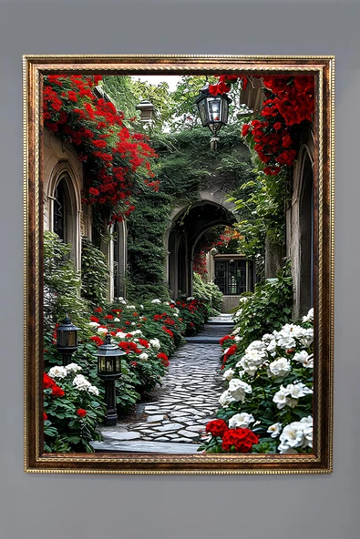 Doğa ve Manzara Desenli Çerçeveli Duvar Tablosu 50x70cm SERENE14 RENKLİ 50 X 70