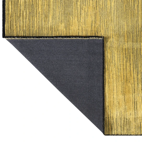 MİLANO ML103 Hardal  Leke Tutmaz Antialerjik Yıkanılabilir Dokuma Dekoratif Halı Kilim Yolluk - 2