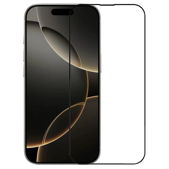 iPhone 16 Pro Ekran Koruyucu 9D Tam Kaplayan Kavisli