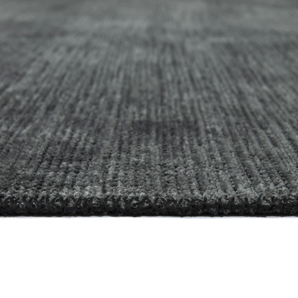 MİLANO ML101 Antrasit Leke Tutmaz Antialerjik Yıkanılabilir Dokuma Dekoratif Halı Kilim Yolluk - 3