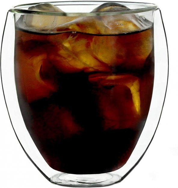 250 ml Çift Duvarlı Espresso Magnolia Tatlı Cam Bardak Çay Kahve Süt Kupa Bardak Borosilikat Çift Cidarlı Cam Bardak - 2