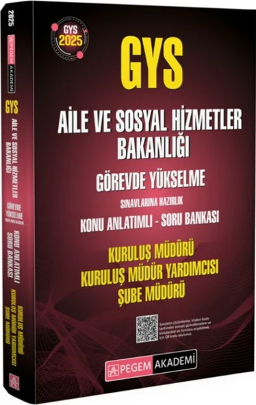 Pegem Yayınları 2025 GYS Aile ve Sosyal Hizmetler Bakanlığı Görevde Yükselme Sınavlarına Hazırlık - 3