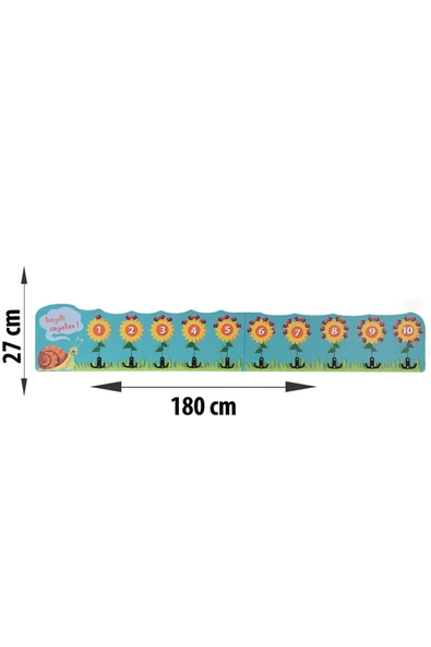 Ayçiçeği ve Uğur Böceği Sayılı Askılık - 4