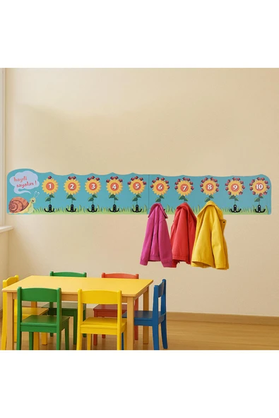 Ayçiçeği ve Uğur Böceği Sayılı Askılık - 5