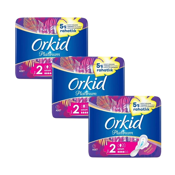 Orkid Platinum 2 No Uzun 7 li x 3 Adet