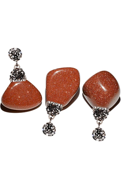 Sertifikalı Zirkon Taşlı Tamburlanmış Kahverengi Yıldız Taşı Kolye - Resim 3