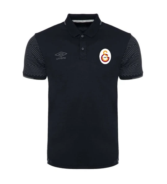 Galatasaray Umbro Orijinal Polo Yaka Siyah T-Shırt