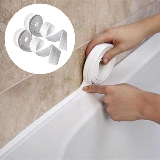 BUFFER® Su Sızdırmaz  Banyo Mutfak Lavabo Küvet İzolasyon Şerit Bant - 3