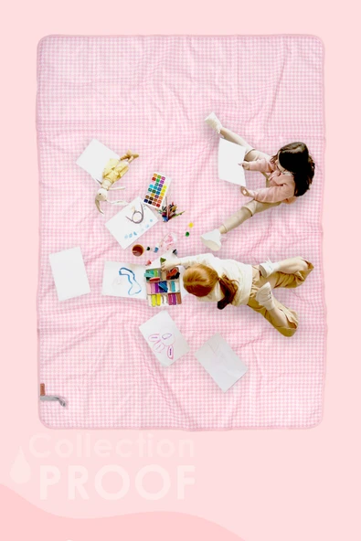 Proof Etkinlik Ortusu Dama Pudra 140x140 cm - Resim 4