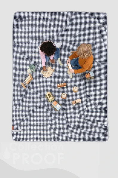 Proof Etkinlik Ortusu Dama Denim 140x200 cm ürün görseli 1