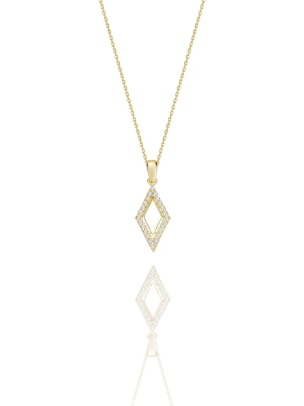 Karo Özel Tasarım Çok Şık 14 Ayar Altın Kolye ürün görseli