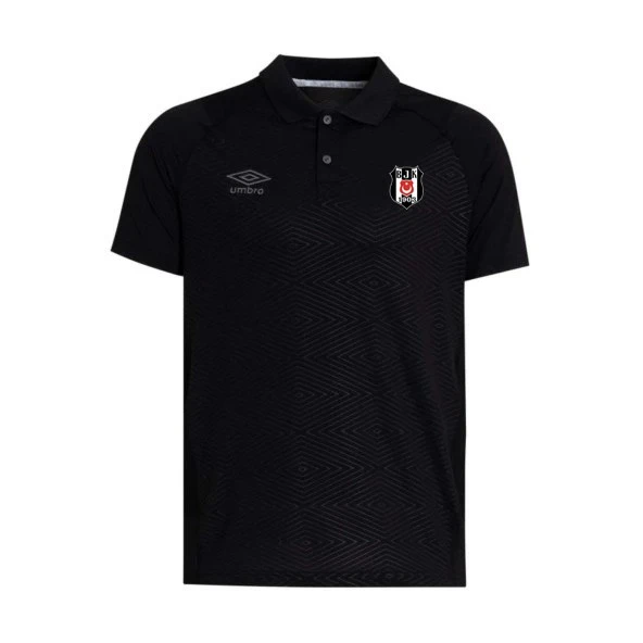 Beşiktaş Umbro Orijinal Polo Yaka Siyah T-Shırt