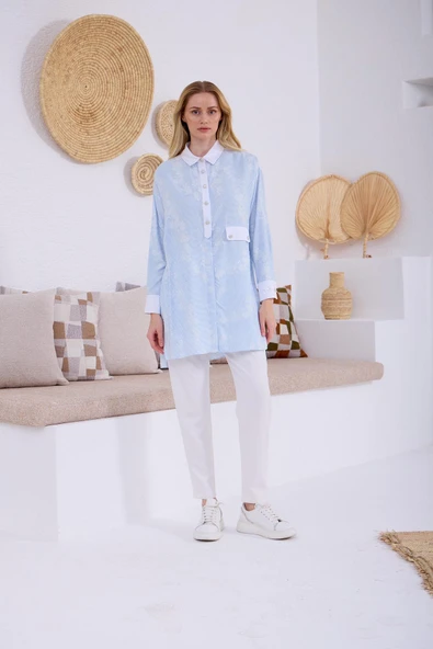 ÇİZGİ DESENLİ  GÖMLEK - 2