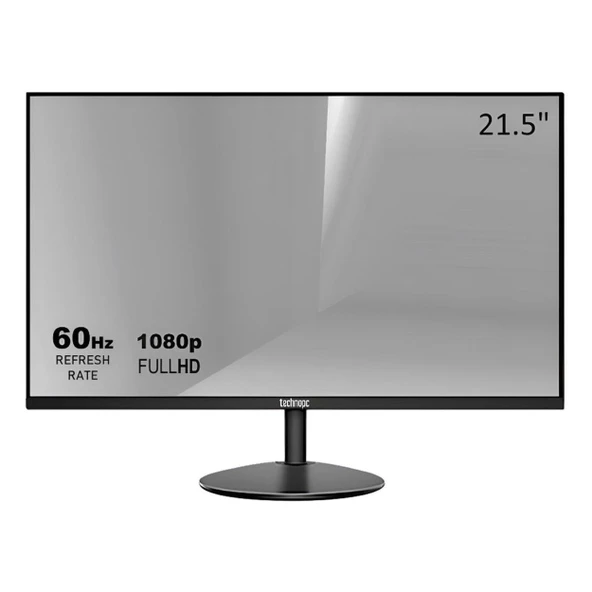 Technopc TPL22V-Y 21.5" 60Hz 6.5Ms VGA+HDMI FullHD VA Vesa Monitör