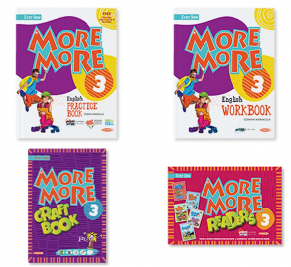3. Sınıf More & More Englısh Practıce Book + Workbook + Hikaye Seti + Craft Book - Kurmay Elt Yayınları