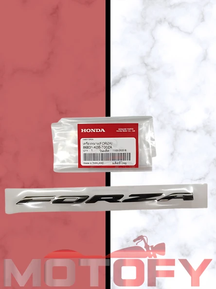 HONDA FORZA 250 2018-2020 SELE ALTI YAN KAPAK AMBLEMİ ORİJİNAL - 86831-K0B-T00ZA