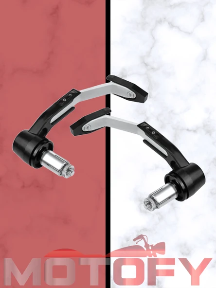 UNİVERSAL MOTOSİKLET FREN DEBRİYAJ KOLU MANET KORUMA BEYAZ ALÜMİNYUM PCX NMAX SPACY - 2