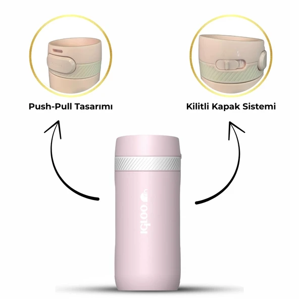 Igloo Squid Termos 410ml-PEMBE - 3