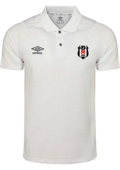 Beşiktaş Umbro Orijinal Beyaz Polo Yaka T-Shırt Ahşap Kutu Hediyeli - 2